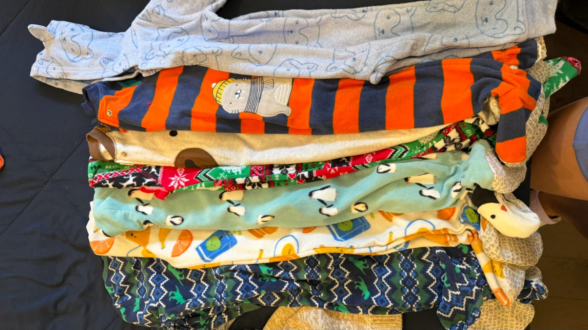 Baby Clothing Bundle - Sleepers, Sweaters, and Shorts - photo 4