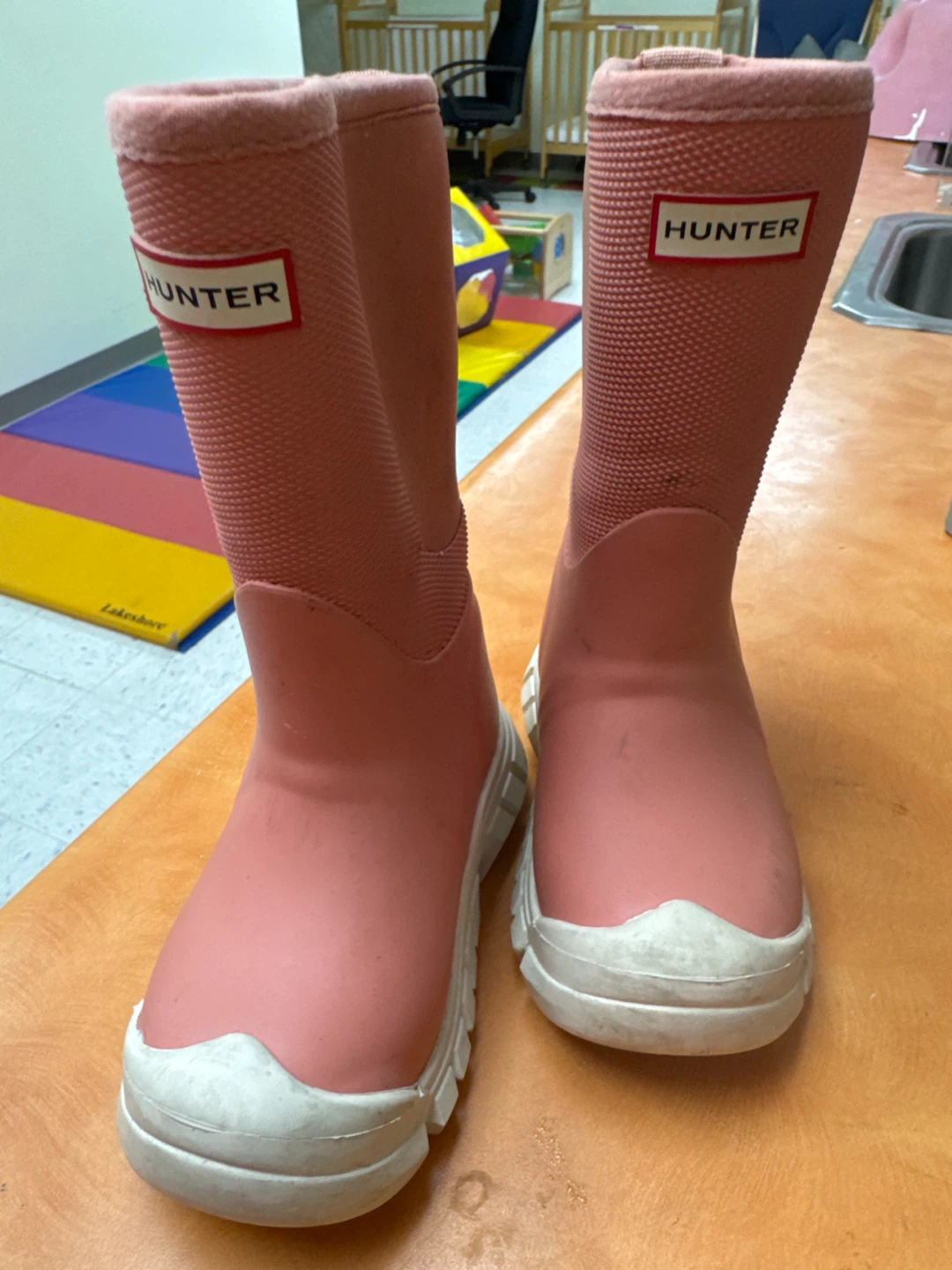 Hunter Pink Rubber Boots