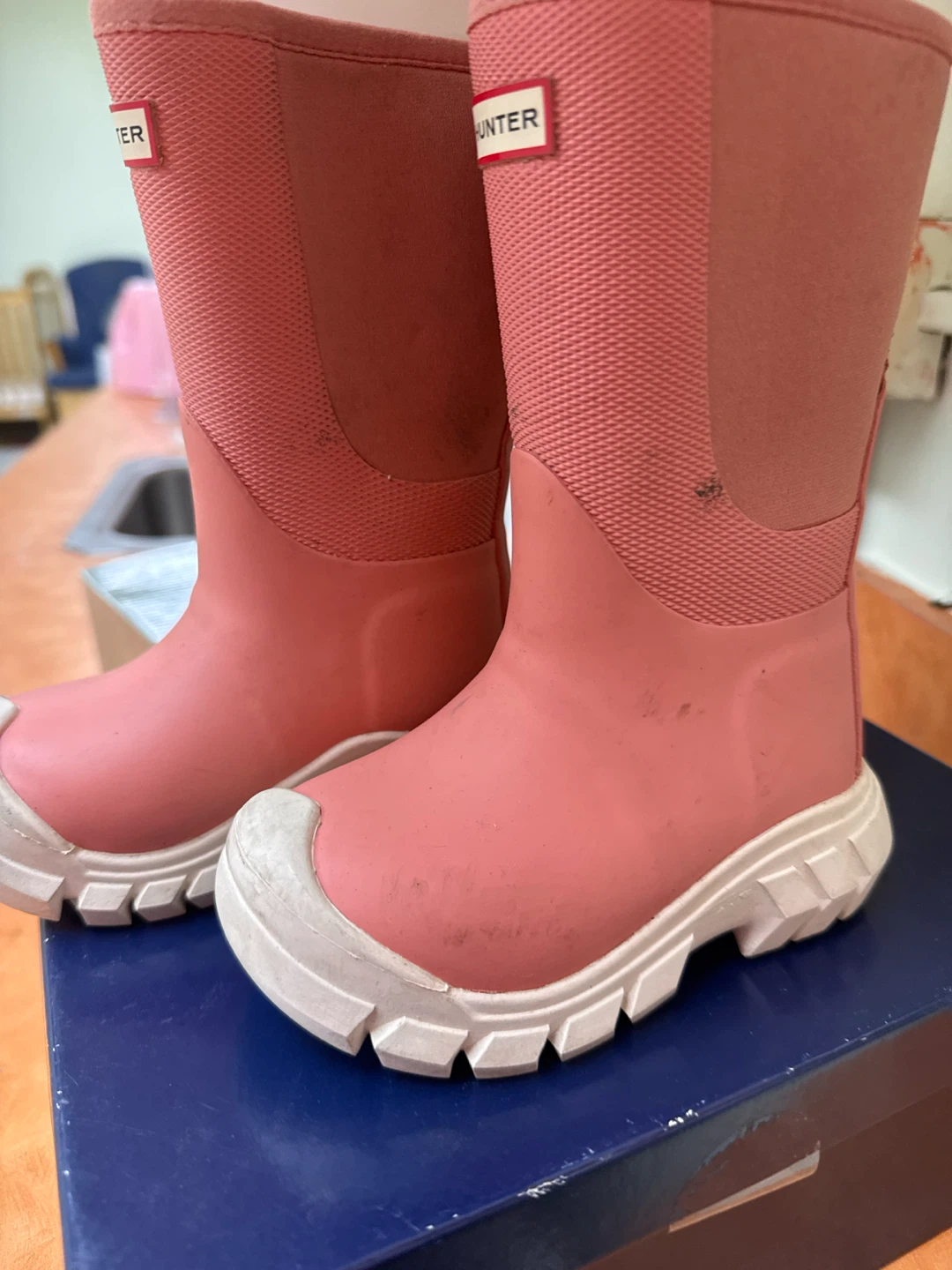 Hunter Pink Rubber Boots - photo 2