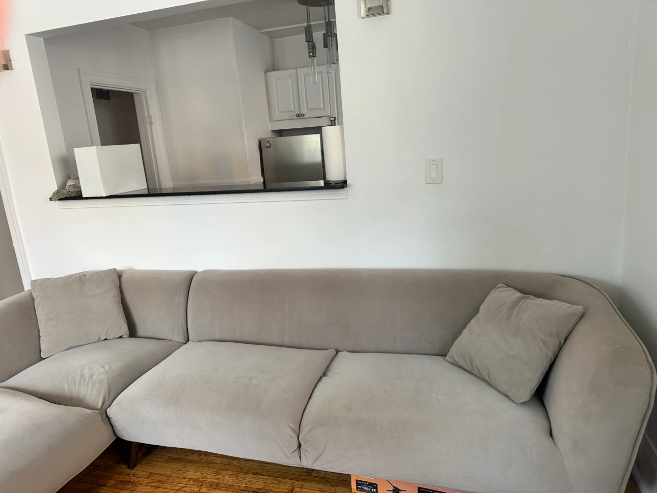 Beige Sectional Sofa - photo 2