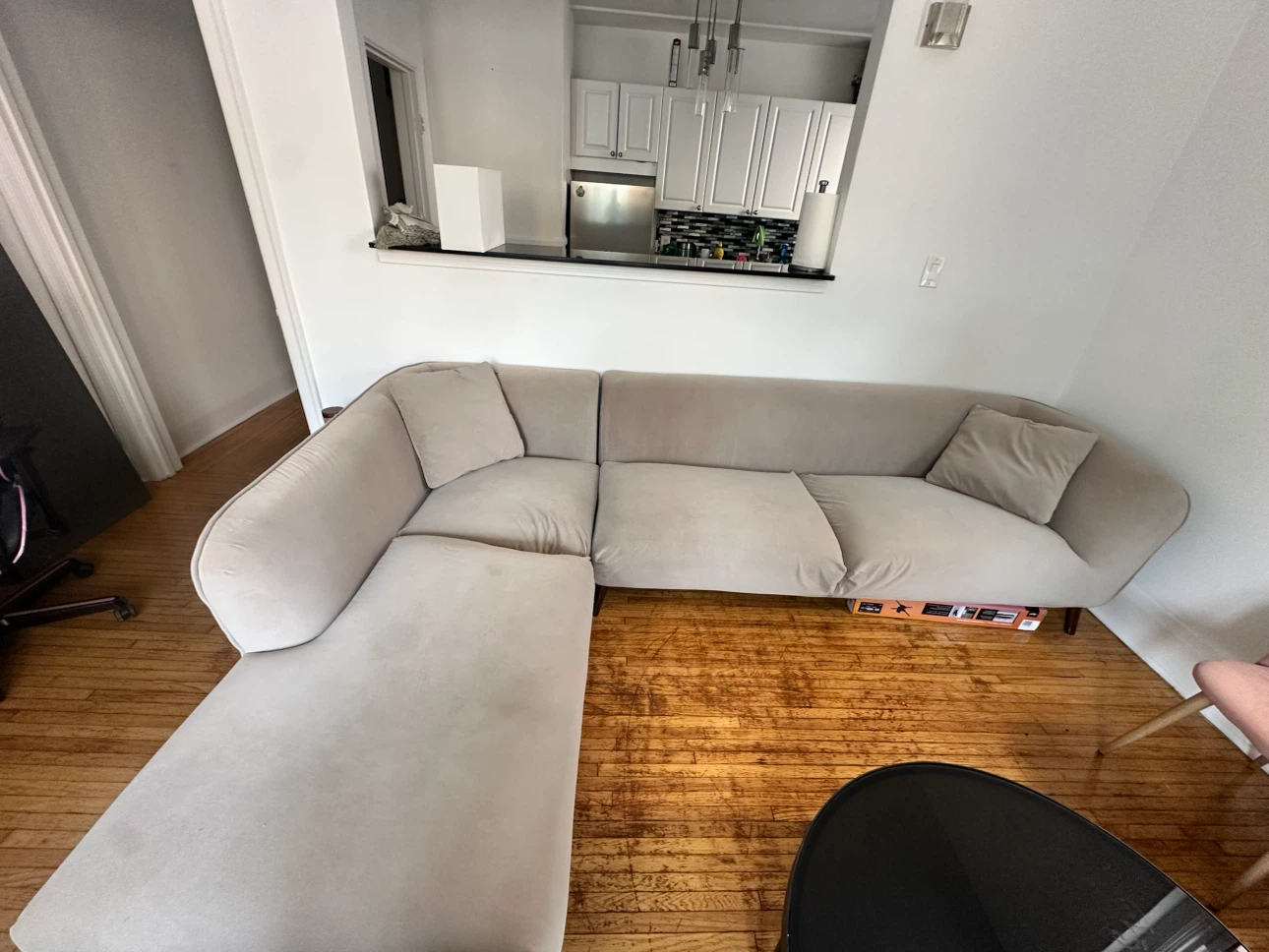 Beige Sectional Sofa - photo 3