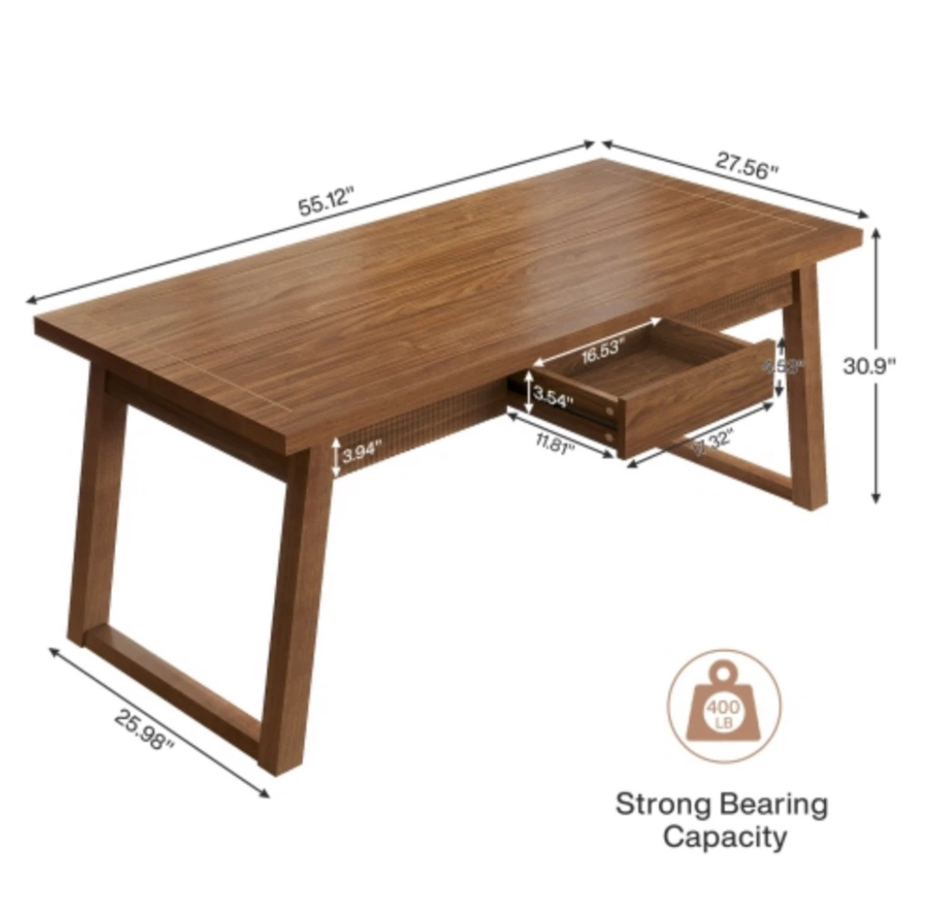Brand new Tribesigns Wooden Dining Table with Drawer - photo 3