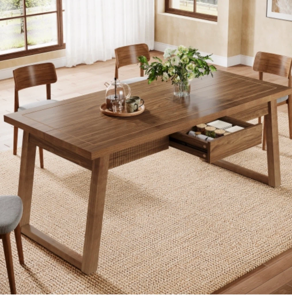 Brand new Tribesigns Wooden Dining Table with Drawer - photo 5