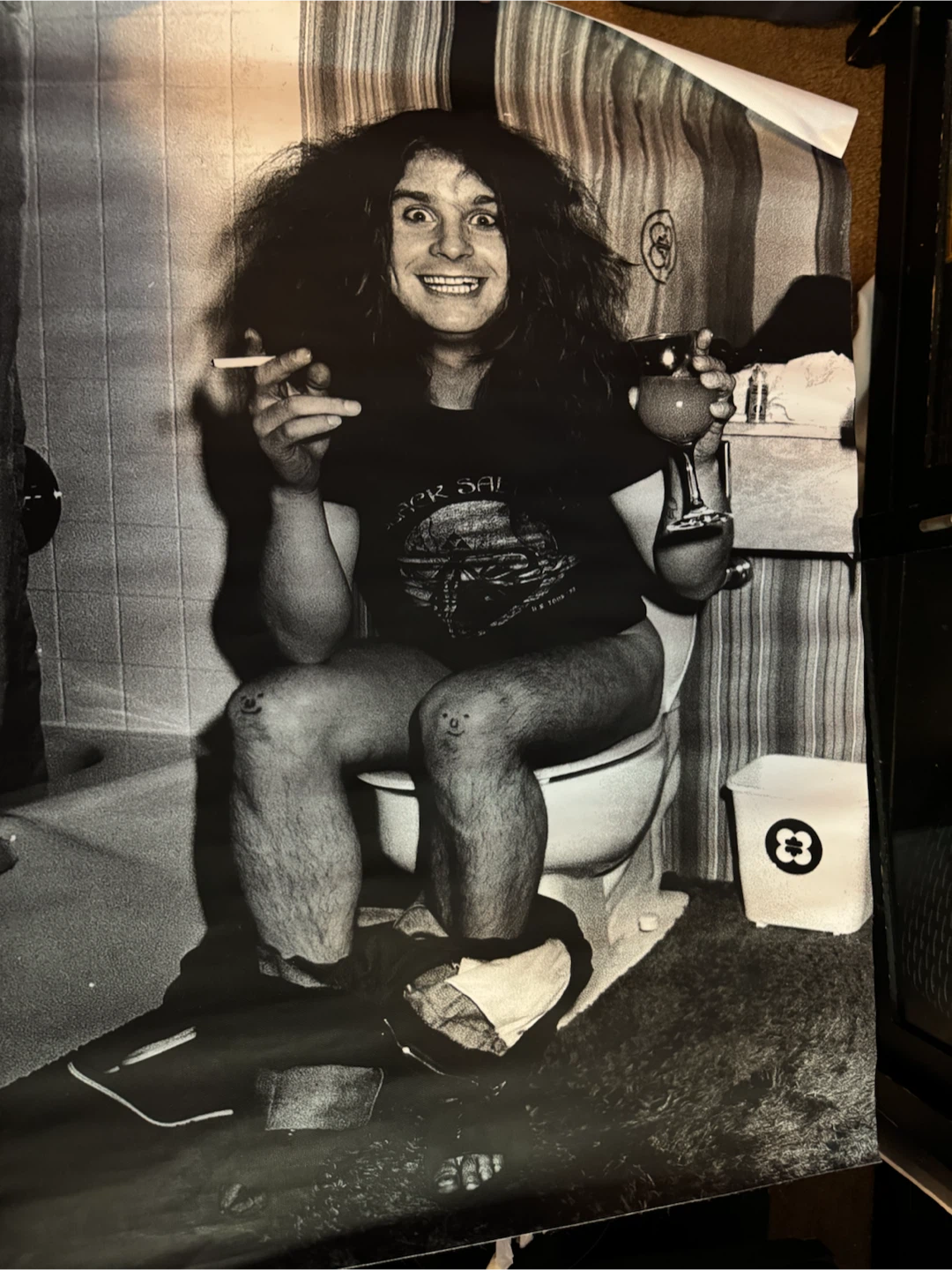 Large Ozzy Osbourne Poster (on canvas-no frame)