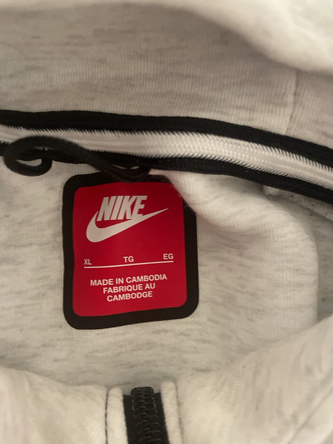 Nike Tech Fleece Full-Zip Hoodie - Light Grey - XL - photo 2