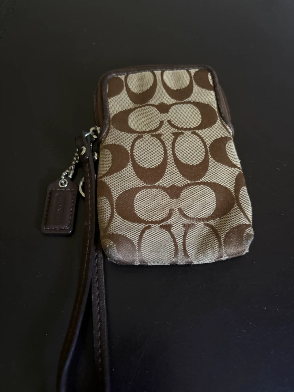 Coach Monogram Wristlet Pouch - photo 3