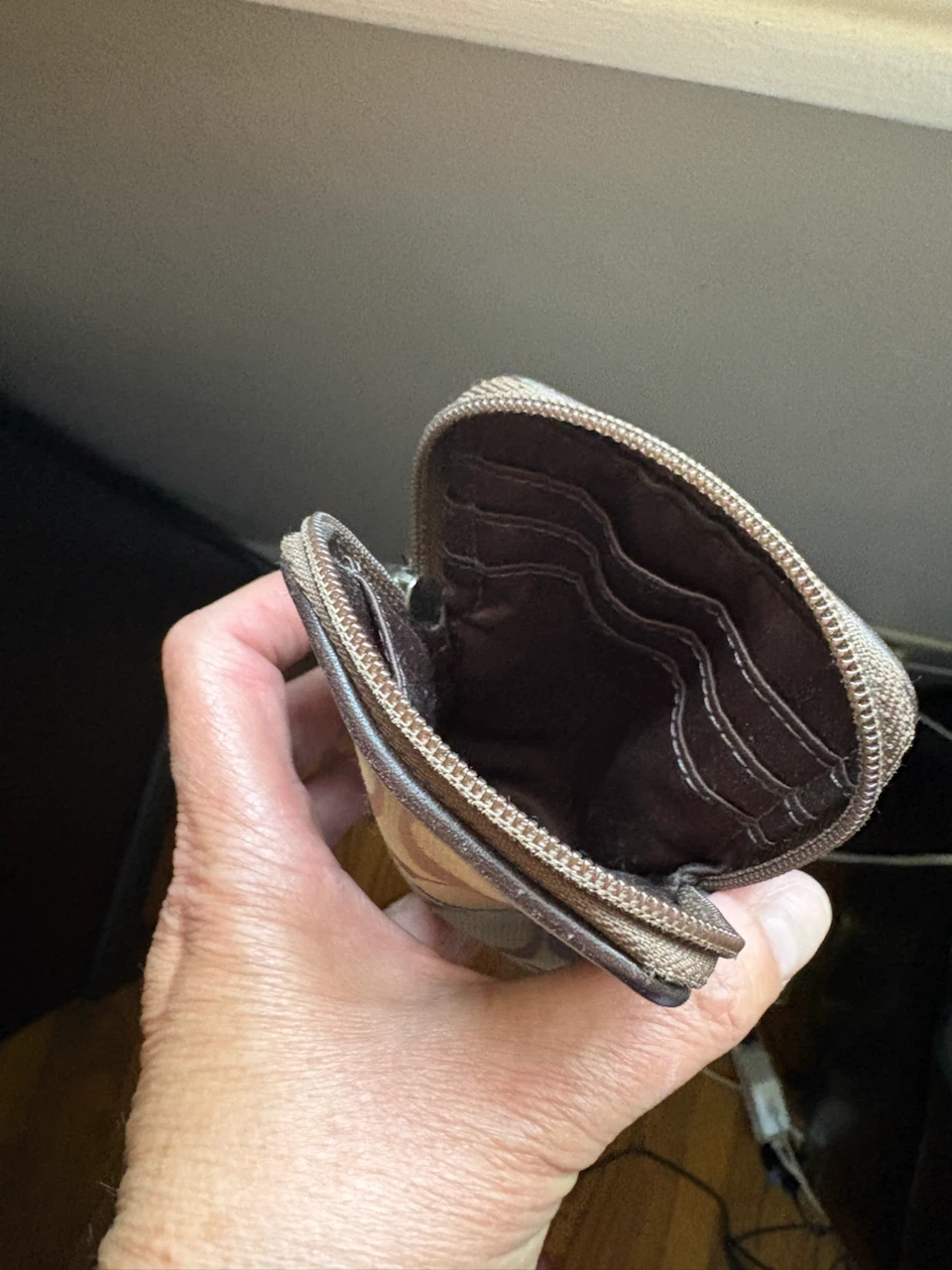 Coach Monogram Wristlet Pouch - photo 4