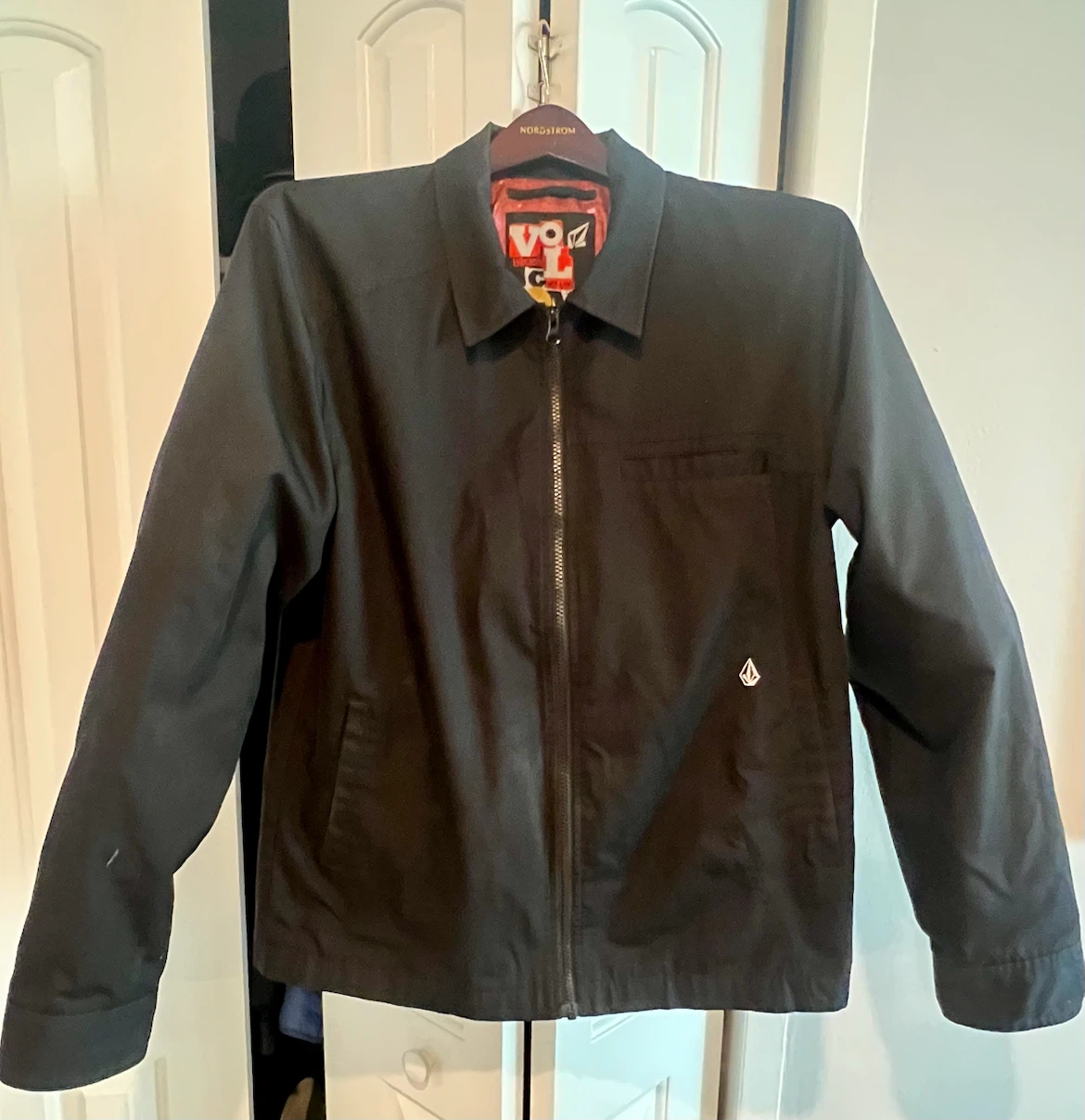 Volcom Black Lined lightweight Jacket
