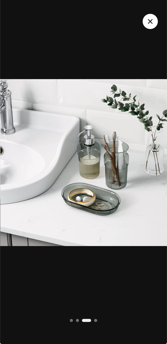 IKEA BROFJÄRDEN 3-Piece Bathroom Set (Gray) – Brand New - photo 3