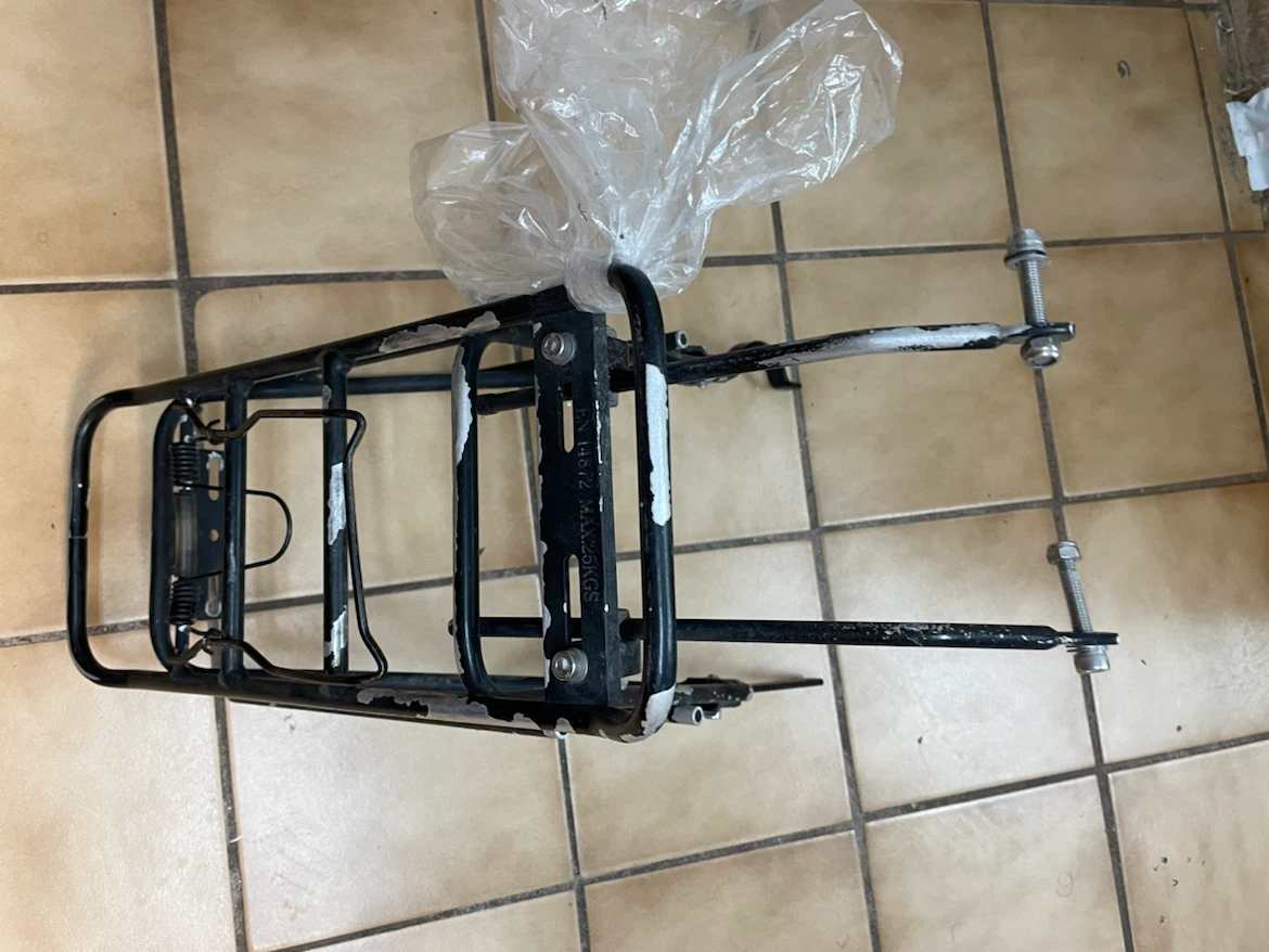 Black Bicycle Rear Rack