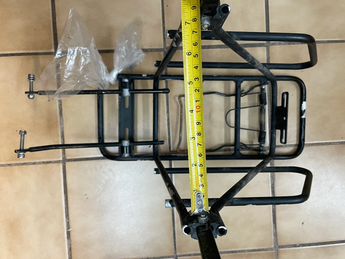 Black Bicycle Rear Rack - photo 2