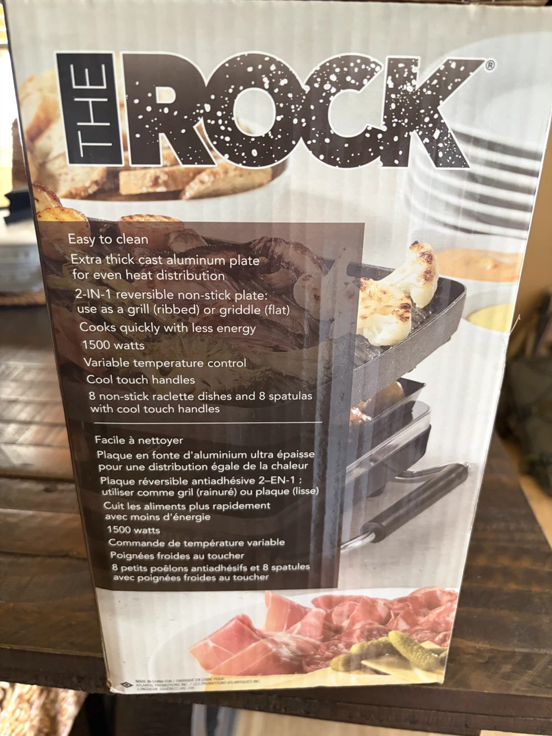 NEW!  $60…Heritage The Rock Reversible Raclette Party Grill - photo 4