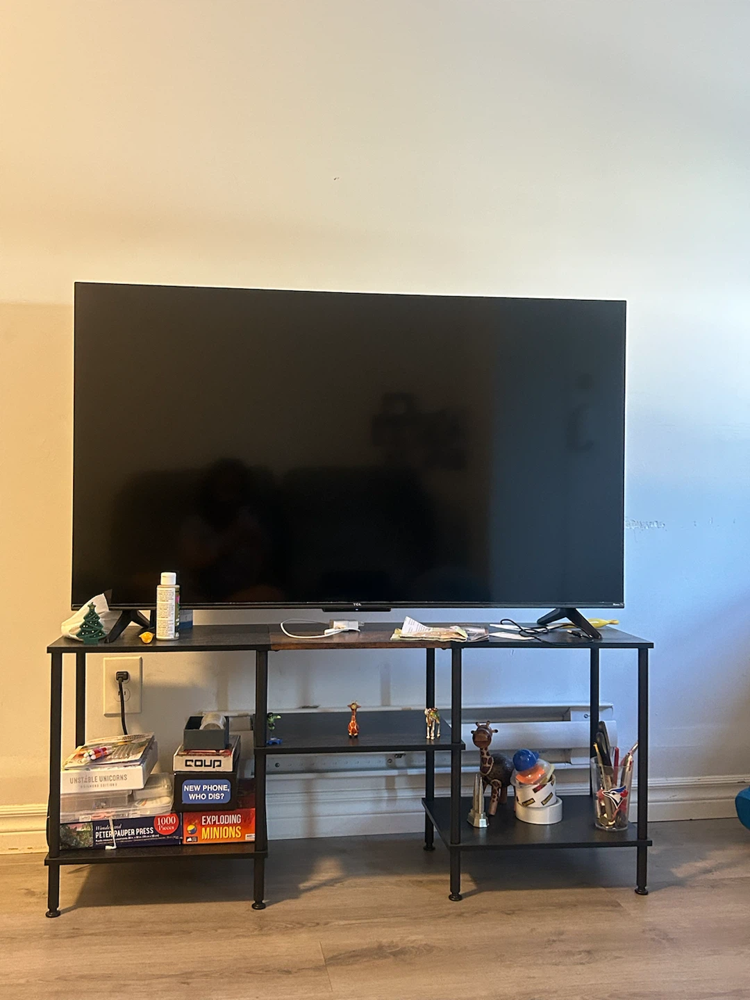TV ( Best Buy) + TV stand ( Amazon)