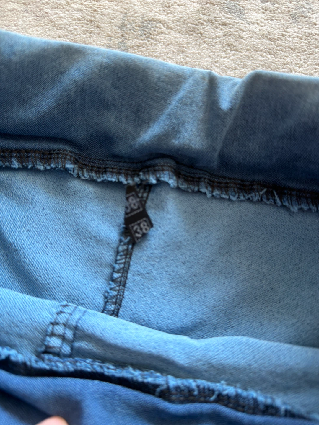 Blue Denim Jeans - Size 38 - photo 2