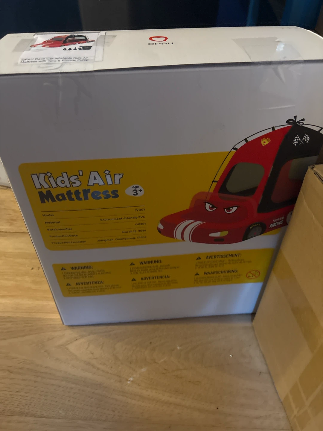 QPAU Race Car Inflatable Kids Air Mattress - photo 2