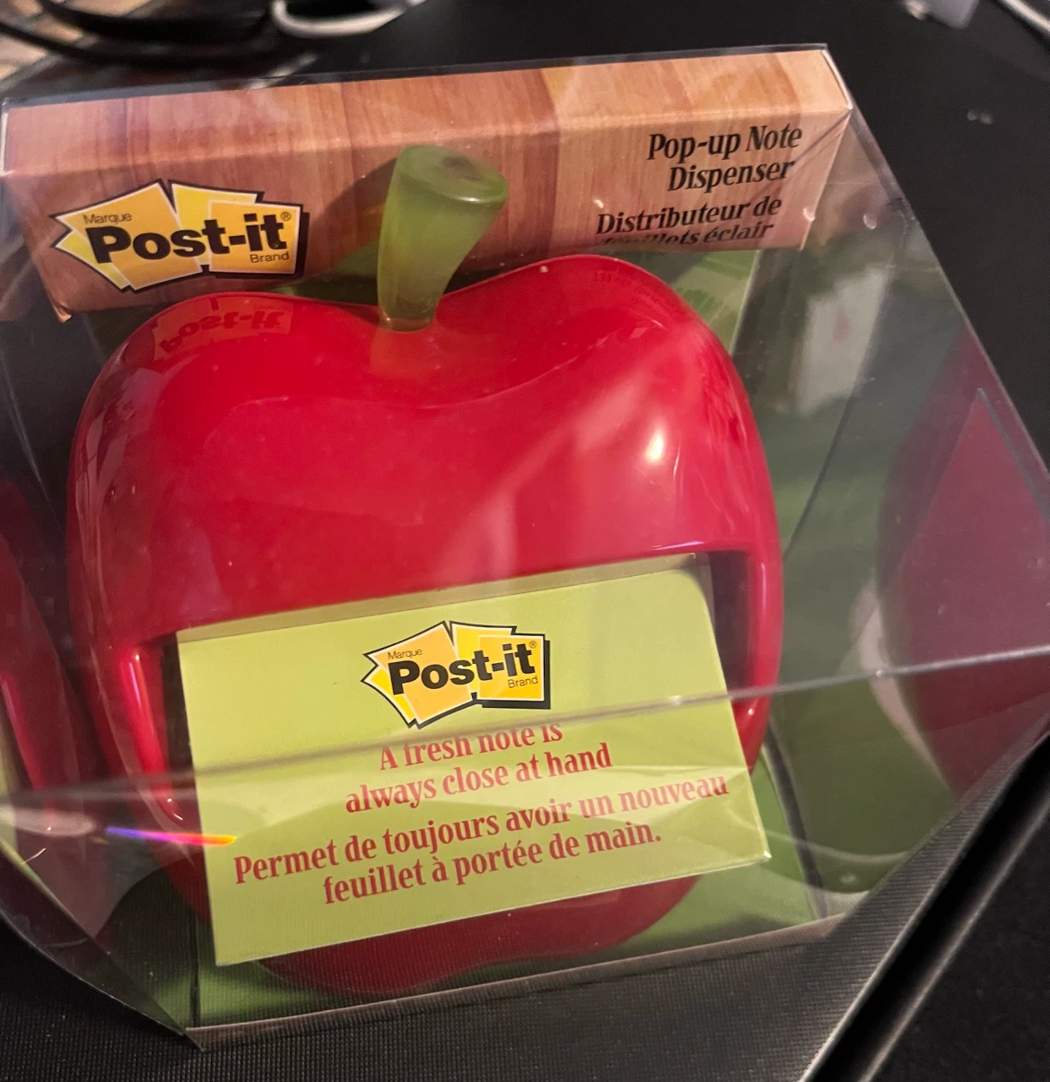 NEW Post-it Pop-up Note Dispenser - Red Apple - photo 3
