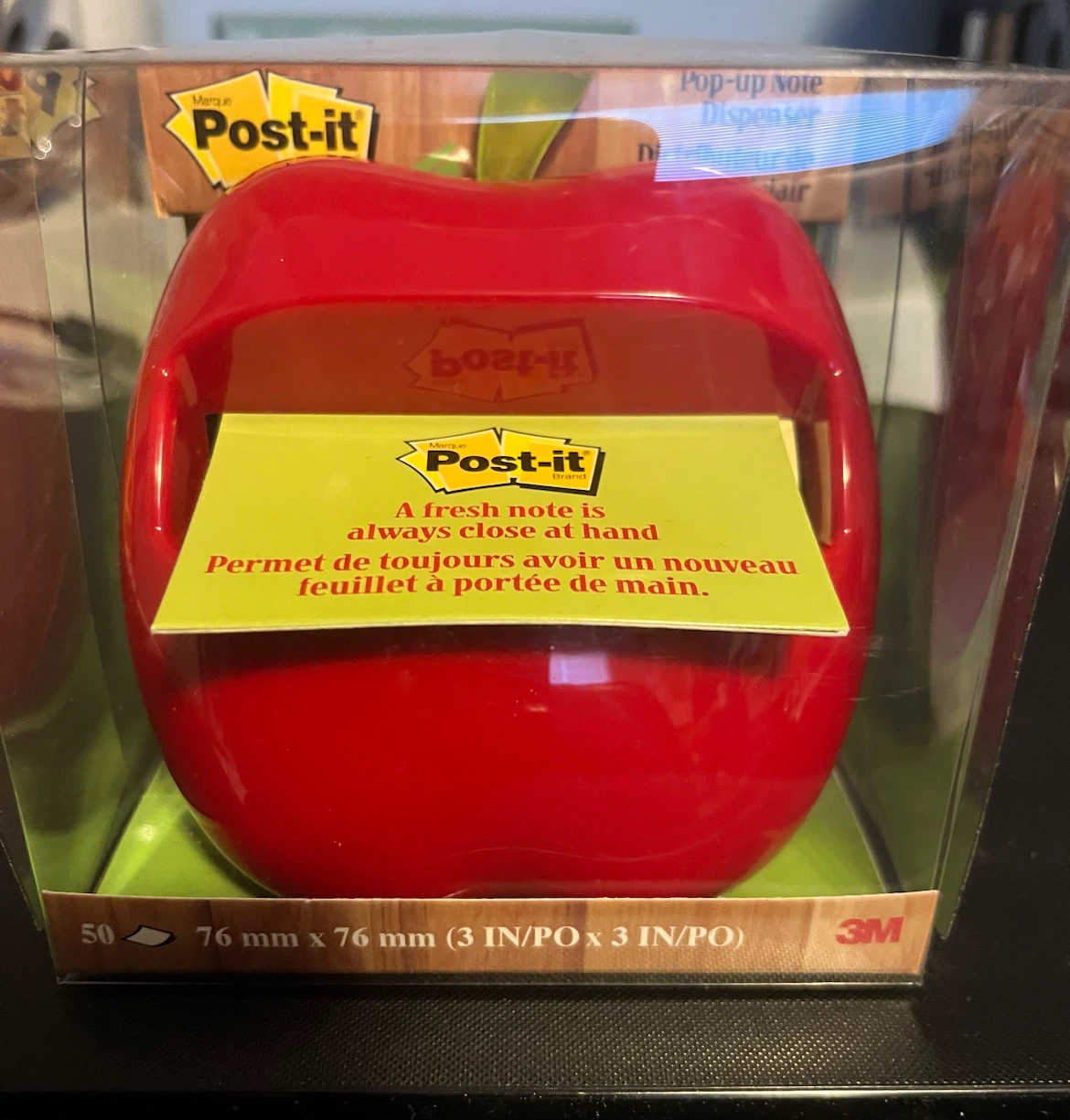 NEW Post-it Pop-up Note Dispenser - Red Apple - photo 4