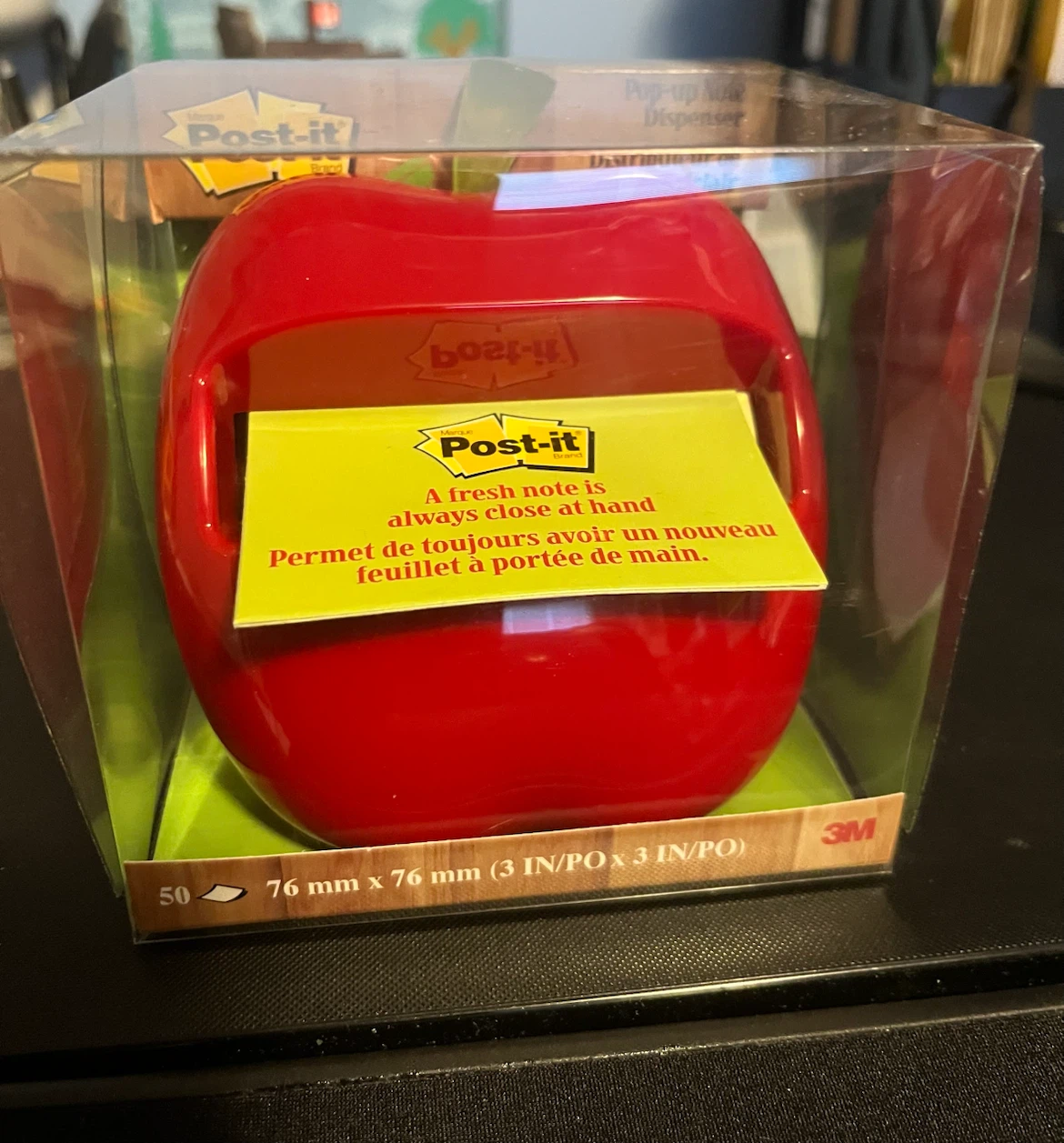 NEW Post-it Pop-up Note Dispenser - Red Apple - photo 5