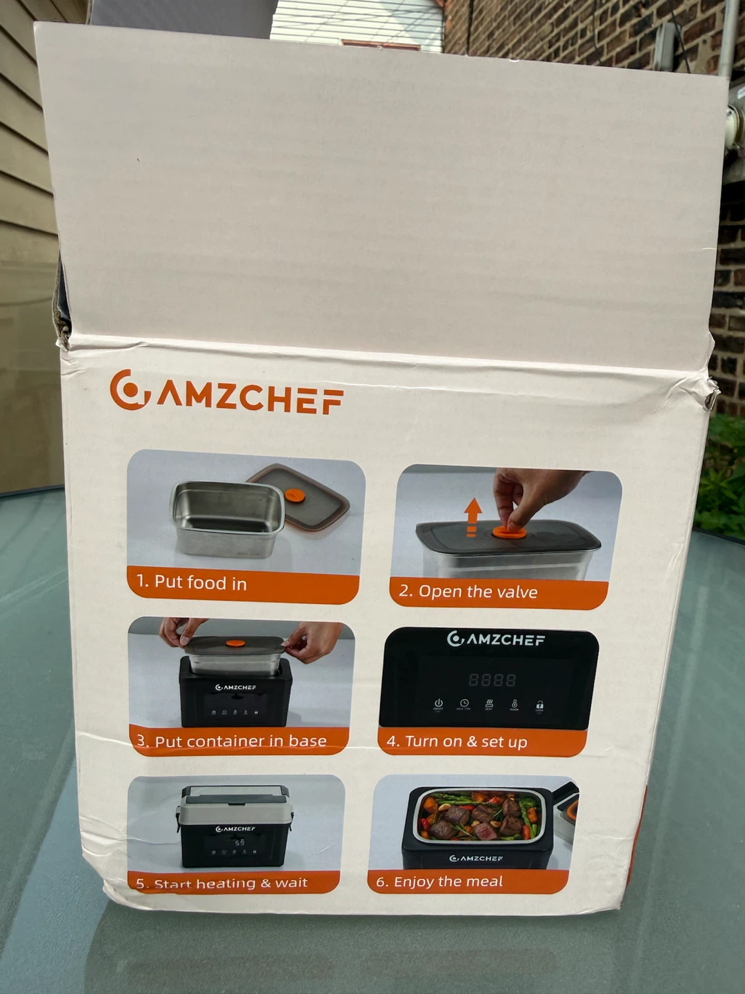 AMZCHEF Cordless Electric Lunch Box 1500 mL - photo 3