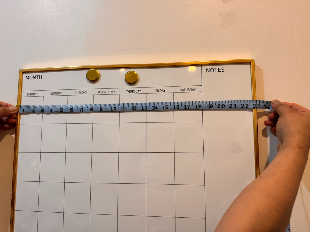 Magnetic Dry Erase Monthly Calendar Board - photo 2