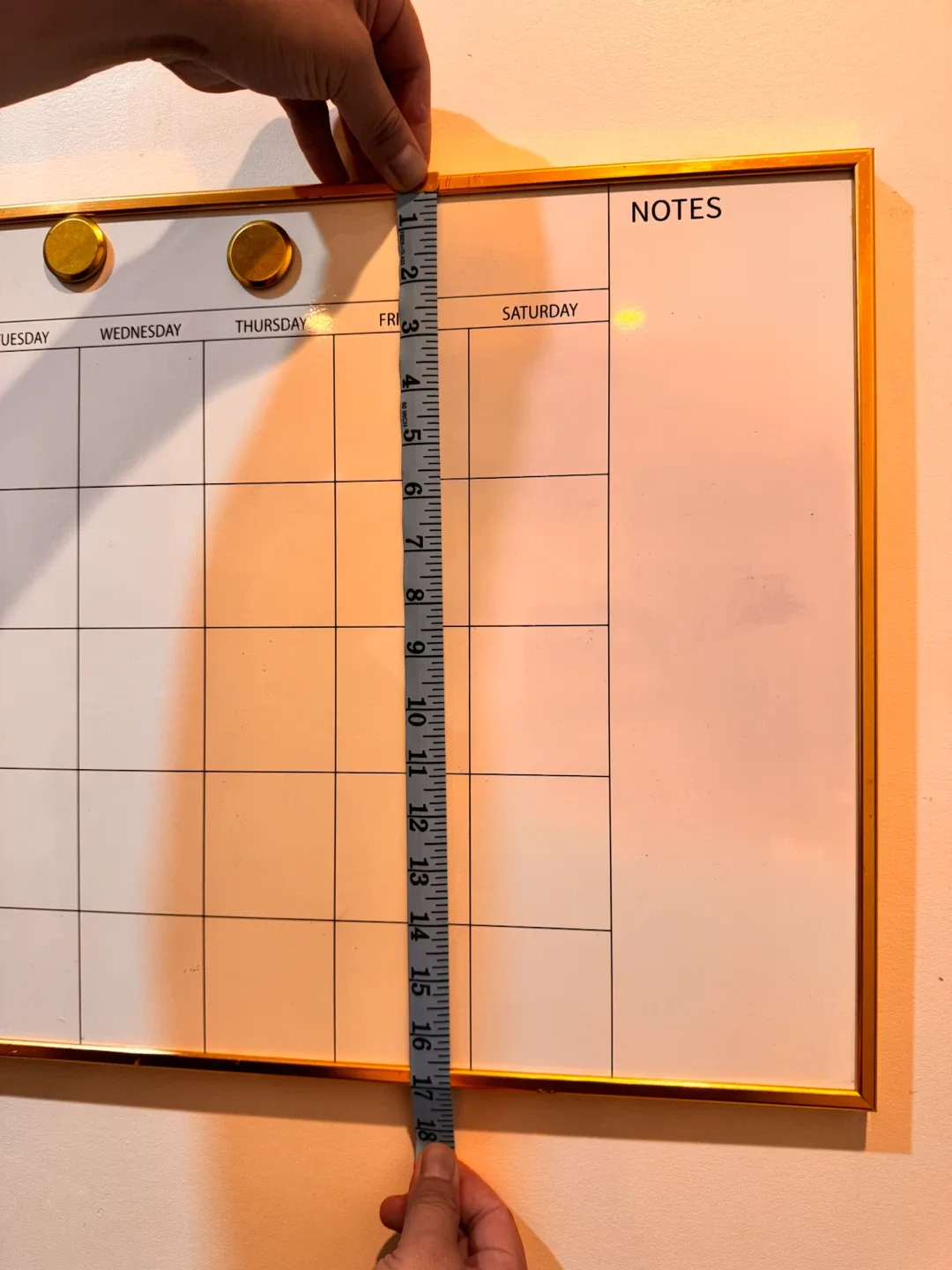 Magnetic Dry Erase Monthly Calendar Board - photo 3
