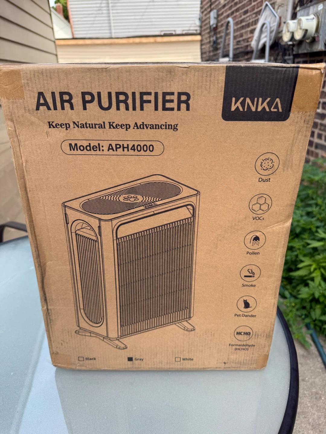 KNKA Air Purifier Model APH4000 (Gray)