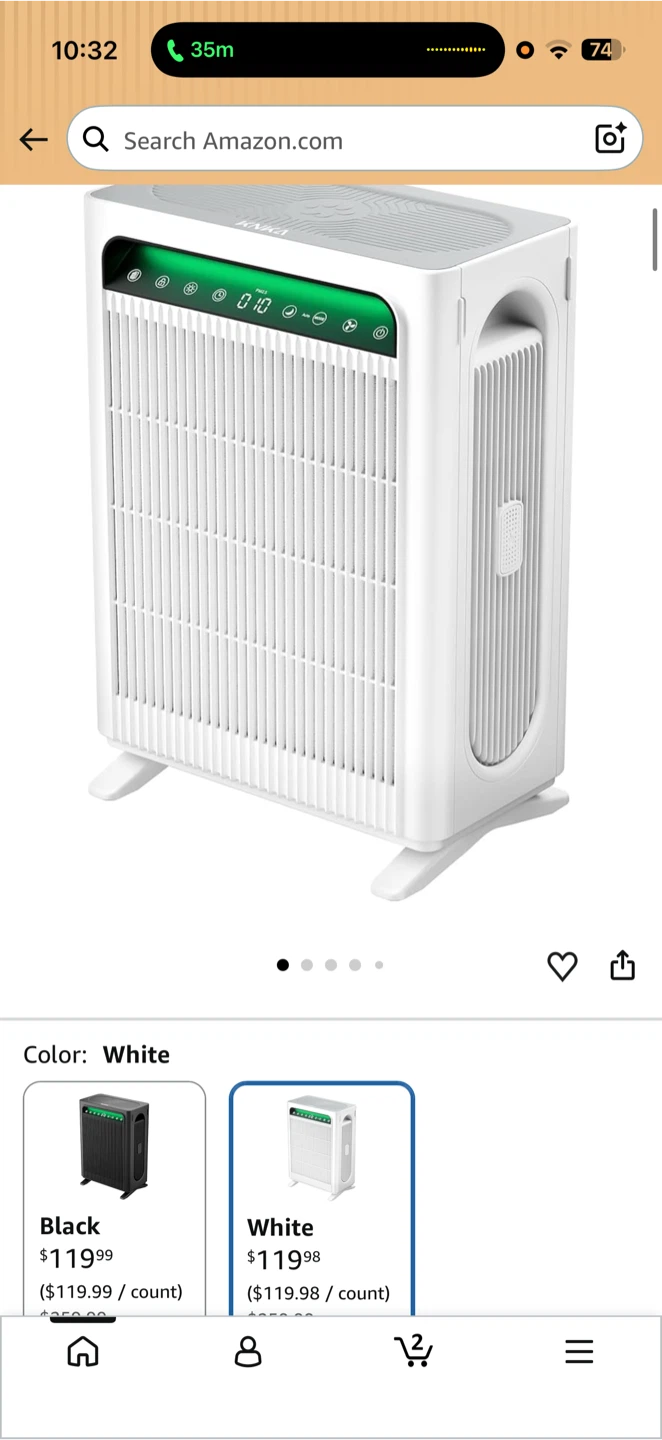KNKA Air Purifier Model APH4000 (Gray) - photo 4