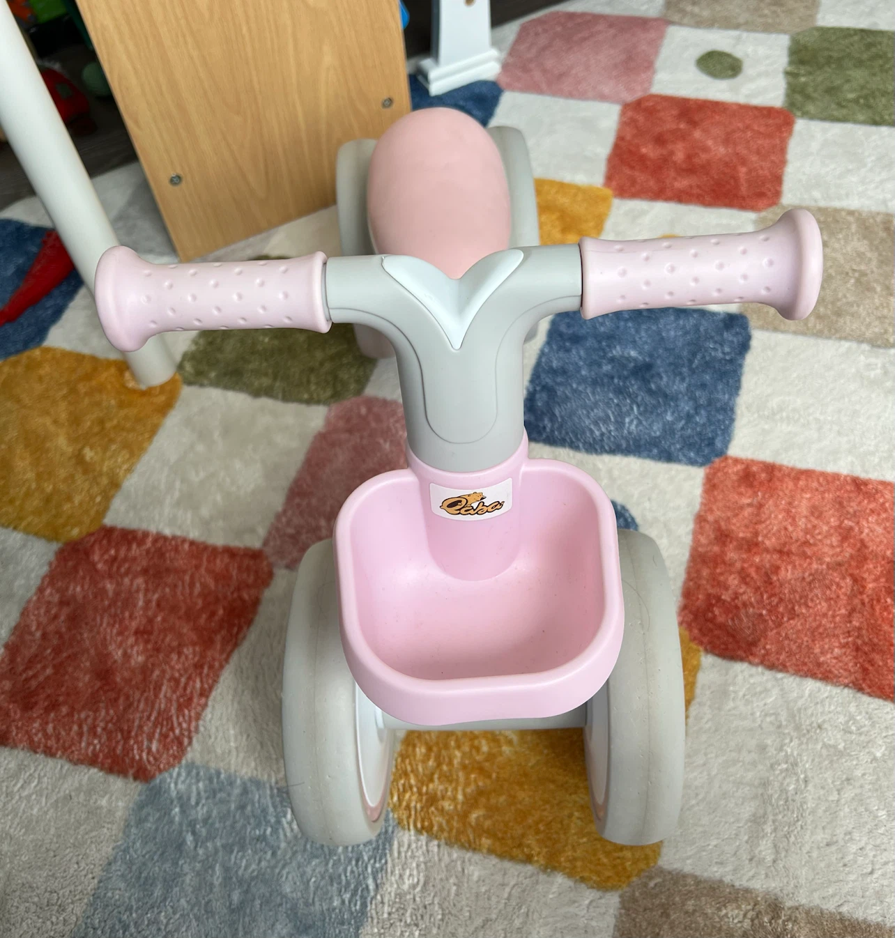 Pink and Grey Balance Bike