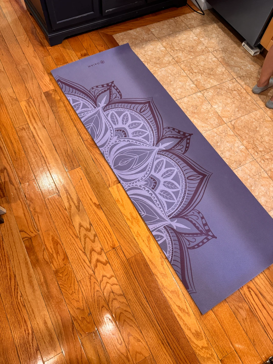 Gaiam Yoga Mat - Purple Mandala Design - photo 2