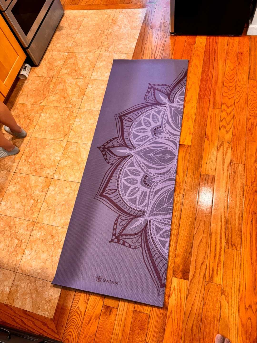 Gaiam Yoga Mat - Purple Mandala Design - photo 3