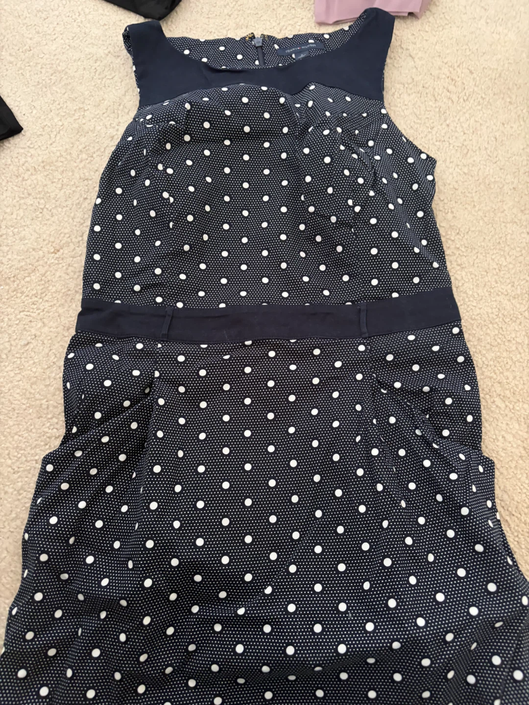 Navy Polka Dot Dress - photo 2