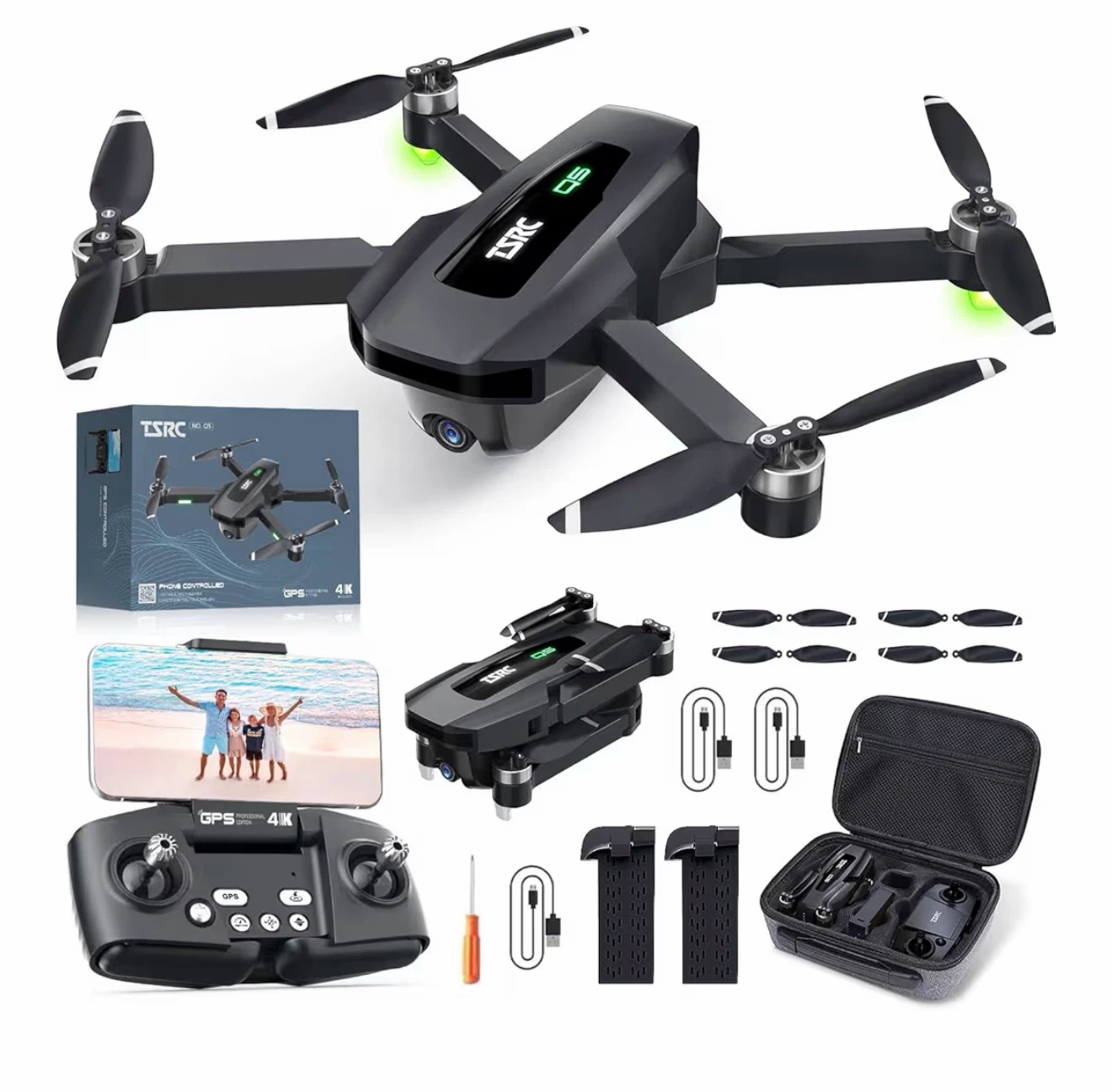 Drone 4K Camera Wifi - Brushless Motor 52Min Flight GPS - photo 4