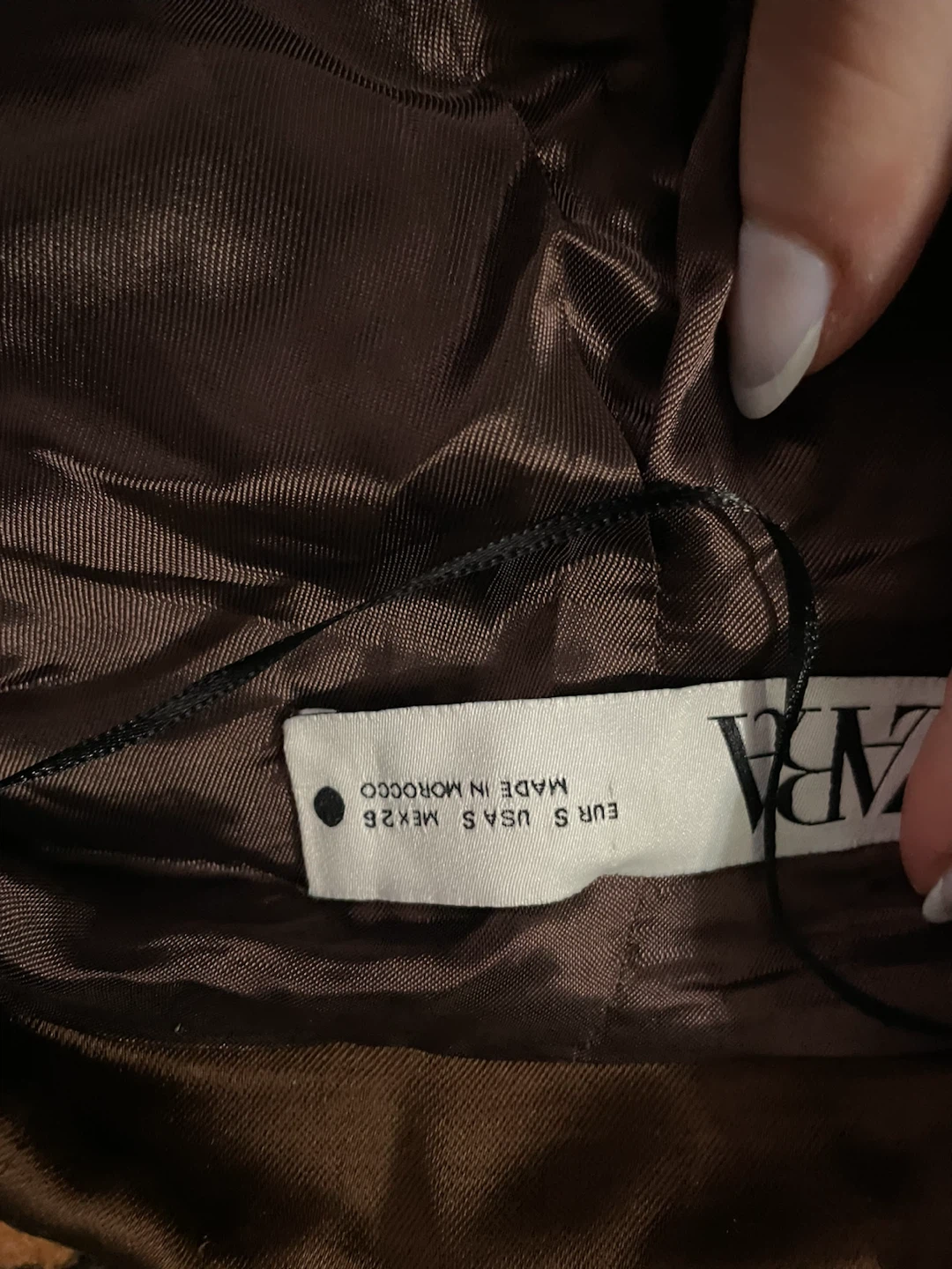 ZARA Blazer Jacket - Brown - Size S - photo 2