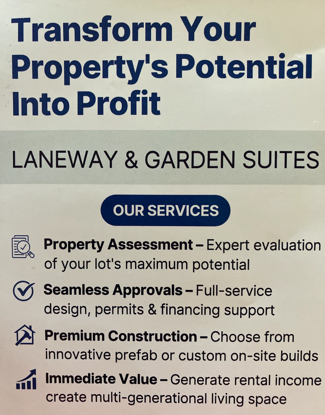 Laneway & Garden Suites for Property Owners