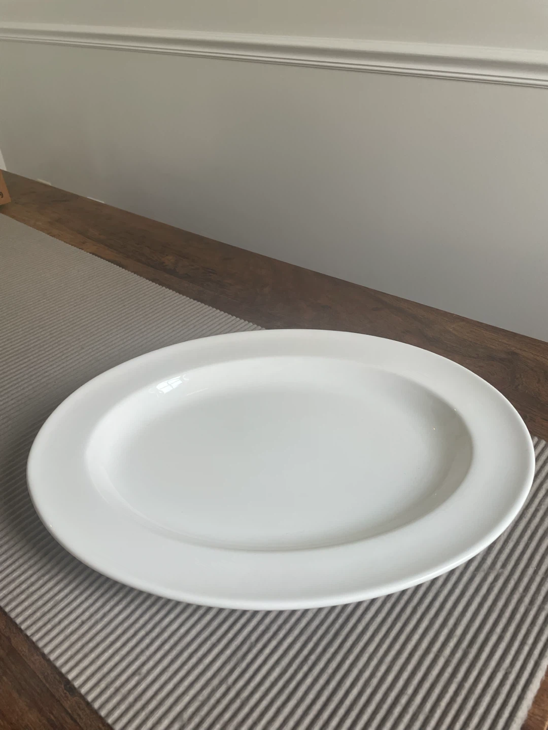 White Oval Platter