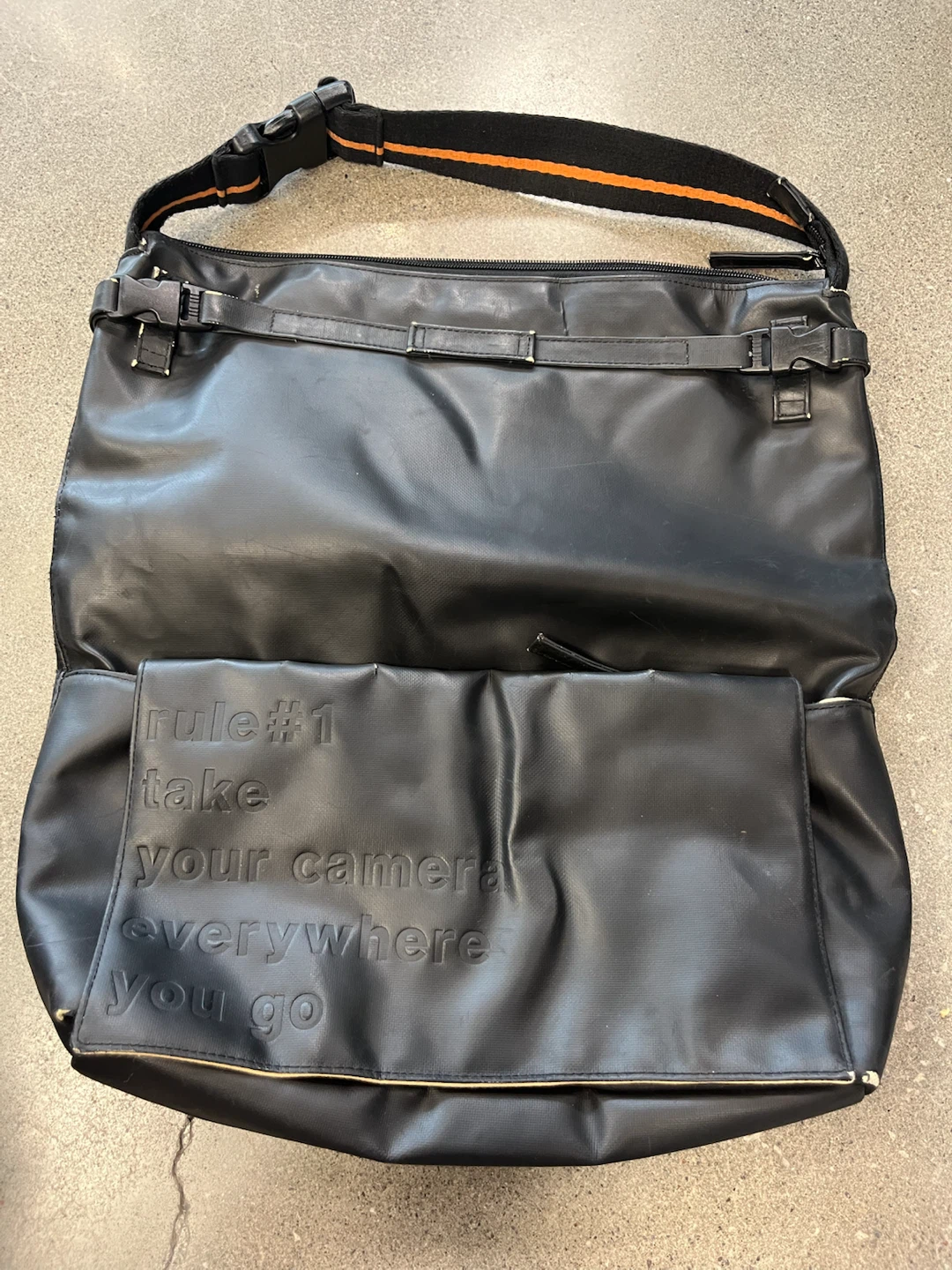Toxic Silo Black Messenger Bag