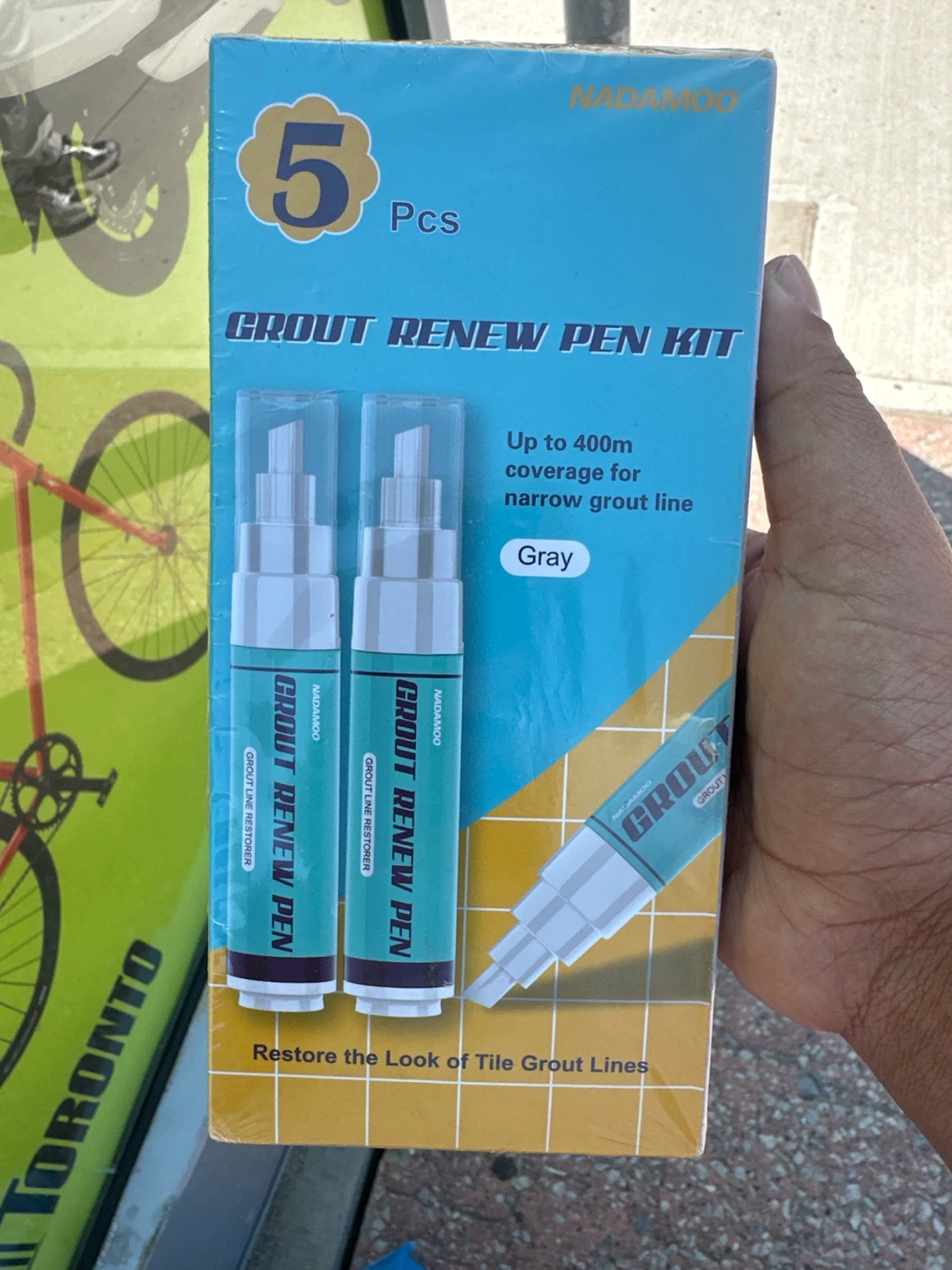 Brand newNadamoo Grout Renew Pen Kit - 5 Pcs - Gray