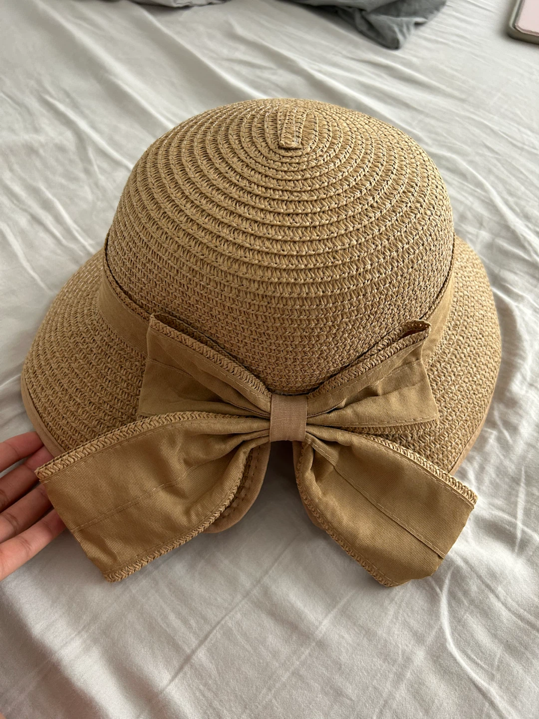 Straw Sun Hat with Bow - photo 2