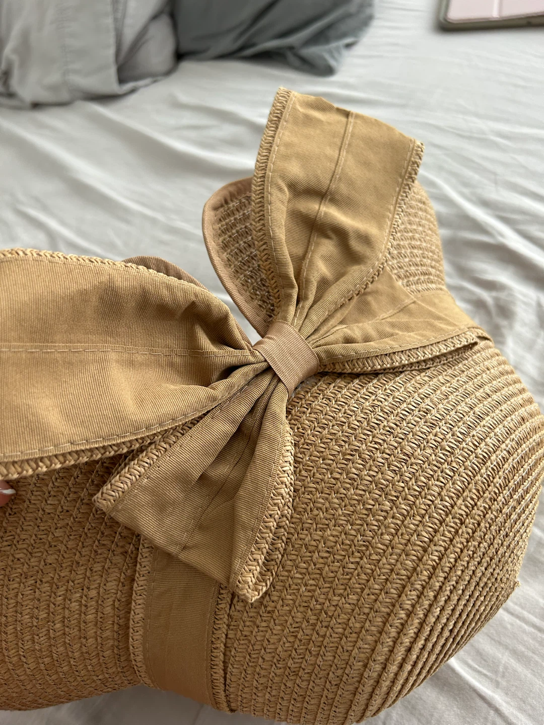 Straw Sun Hat with Bow - photo 3