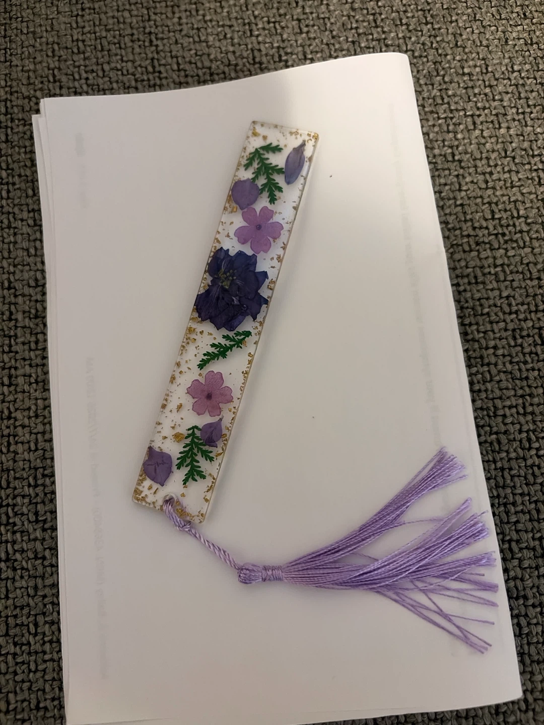Handmade Pressed Flower Bookmark
