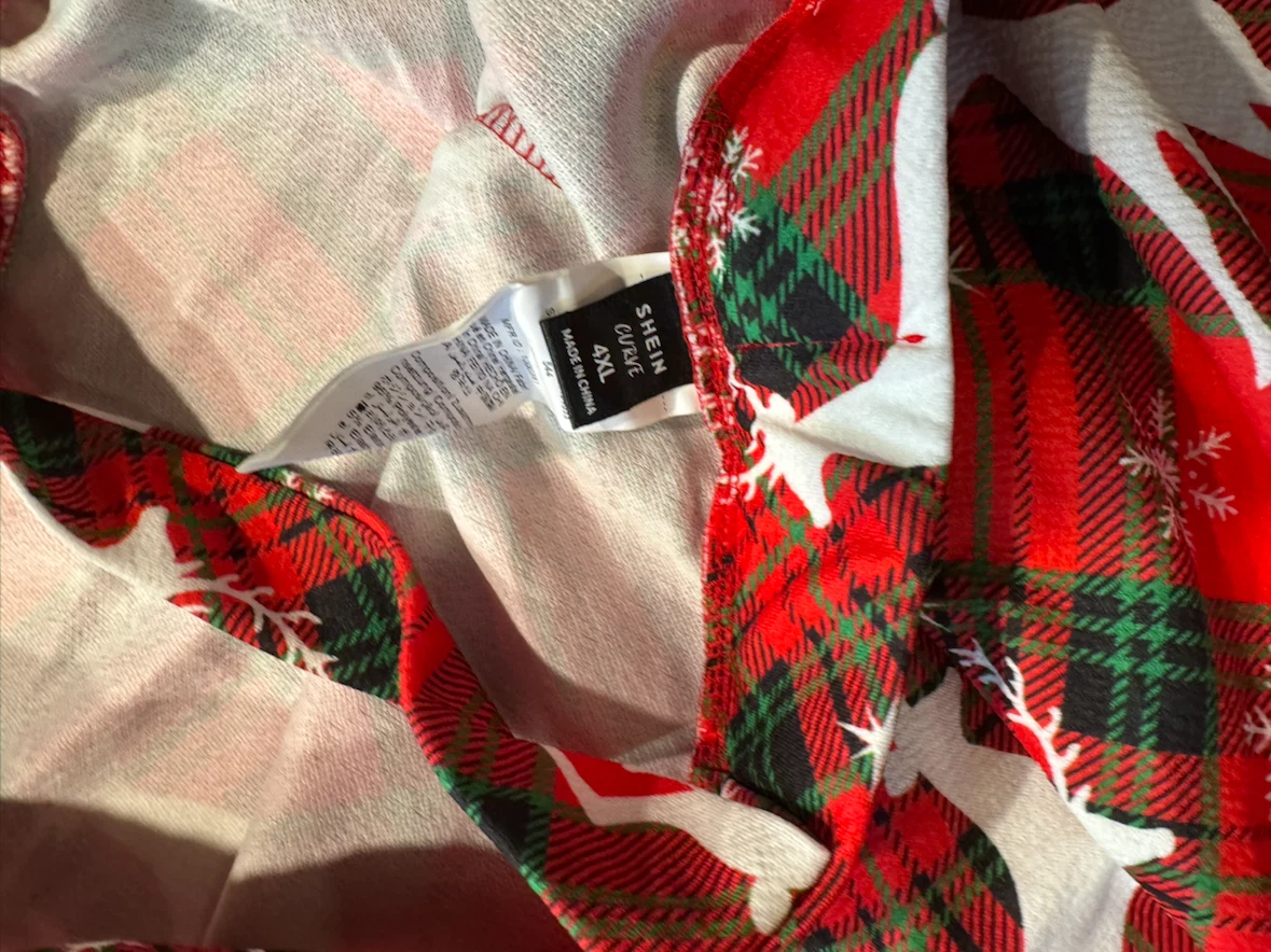 SHEIN Plaid Reindeer Christmas Skirt 4XL - photo 2