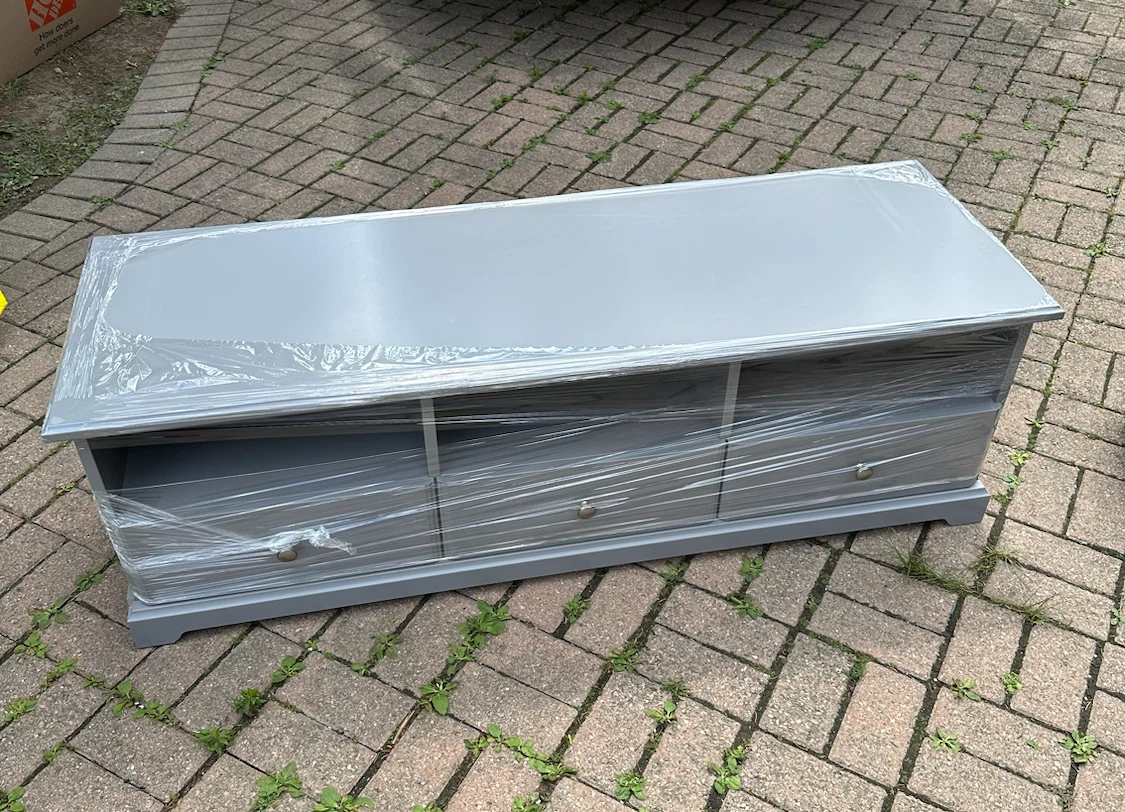 Like 🆕- IKEA Grey Storage Bench with 3 Drawers - photo 2