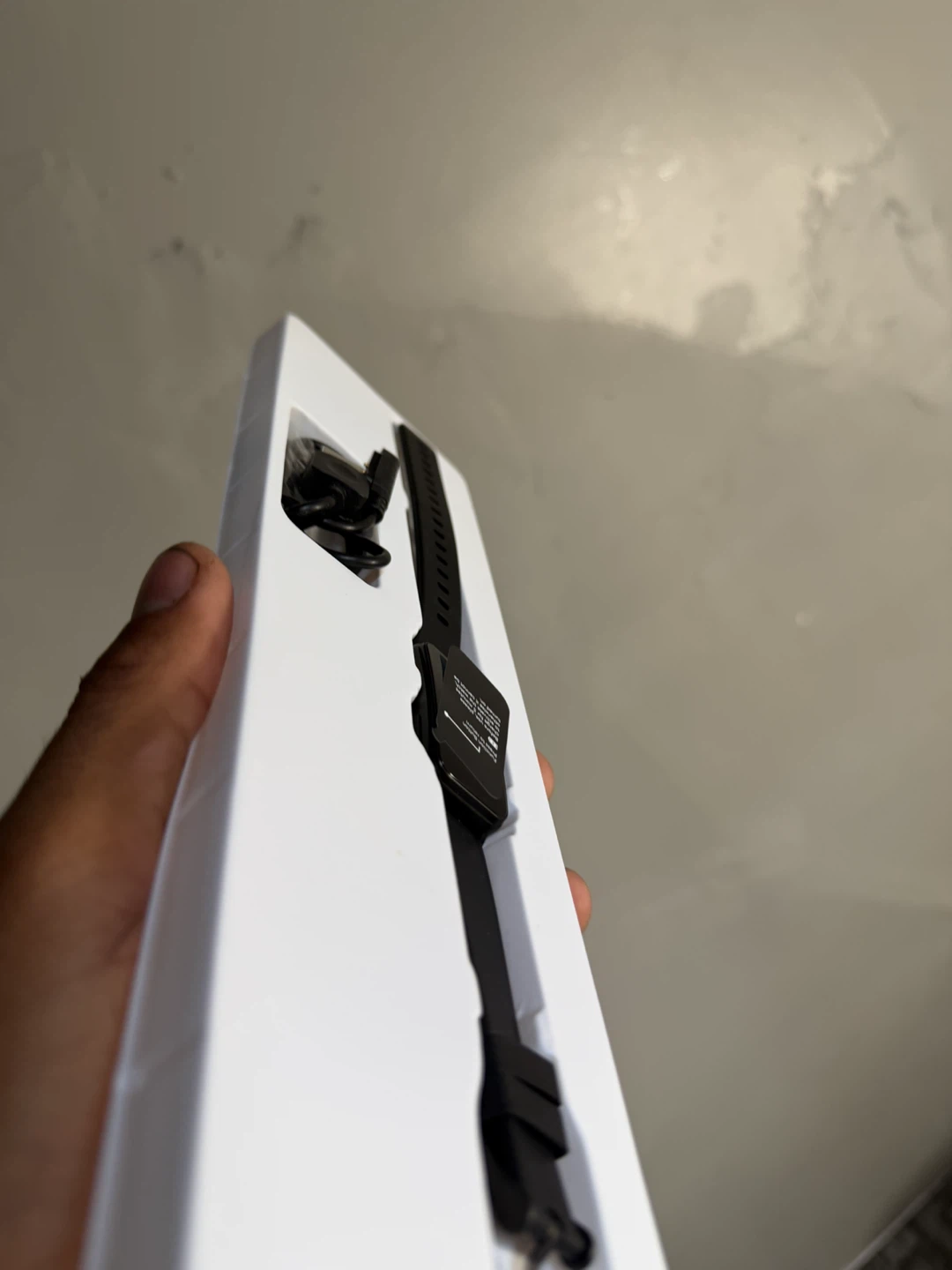 Black Smart Watch with Charging Cable - photo 2
