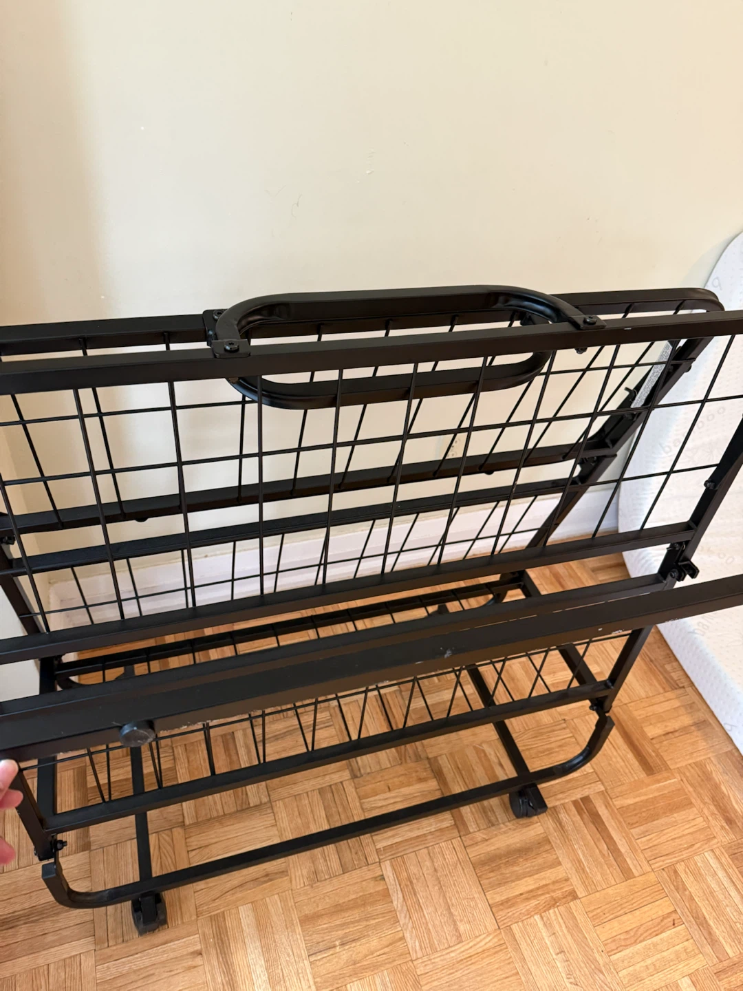 Foldable Bed Frame + FREE Bamboo Mattress – $69 (Pickup Only) - photo 3