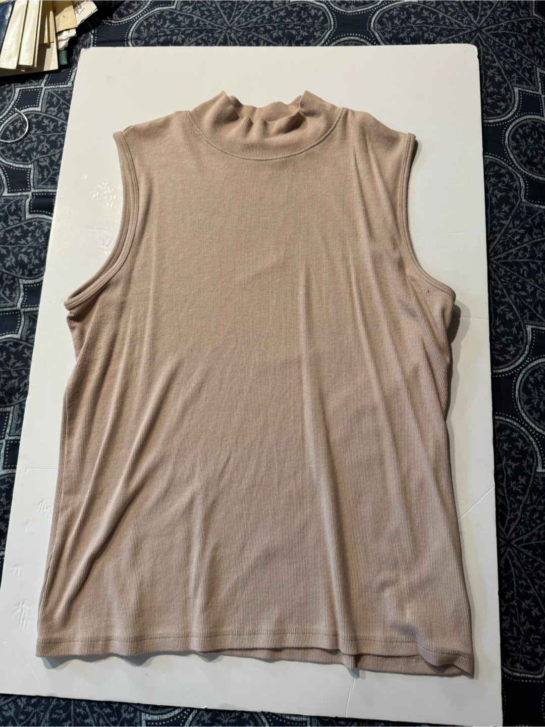 Christian Siriano New York Sleeveless Mock Neck Top