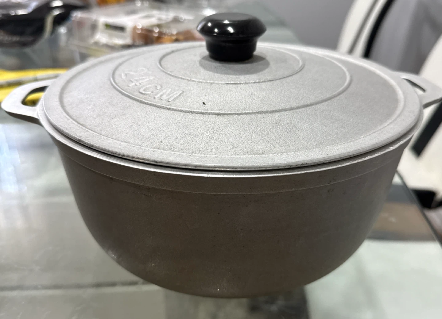 24cm Aluminum Pot with Lid - photo 3