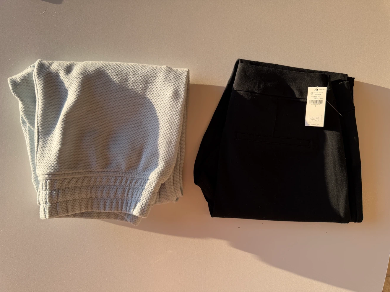 Old Navy Black Pants & Light Blue Joggers