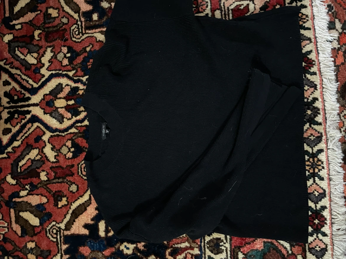 Dynamite Black Ribbed Sweater