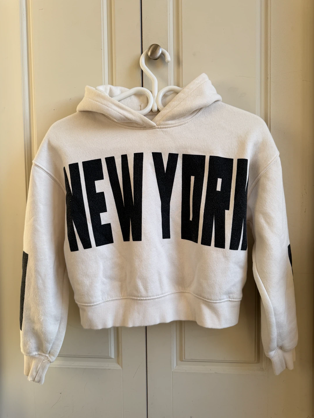 White New York Graphic Hoodie