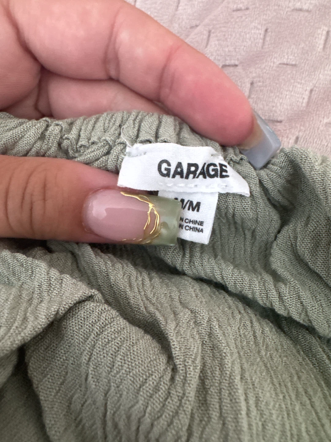 Garage Women's Green Crochet Halter Top - photo 4